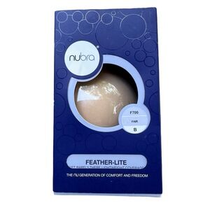 NuBra Feather-Lite F700 Adhesive Strapless Backless Bra Fair Nude Size B